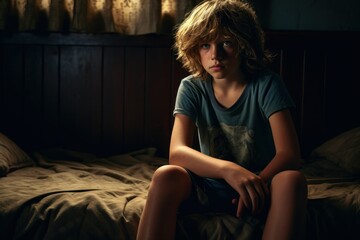 Fototapeta premium sad boy