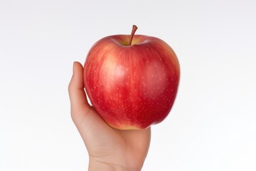a apple on a hand
