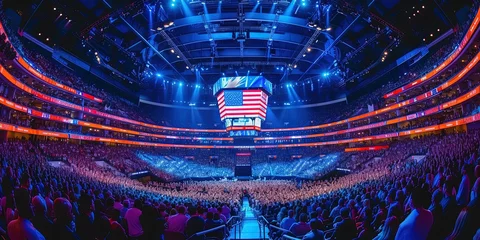 Foto op Canvas Democratic national convention for liberal politics concept for 2024 Presidential election © Brian