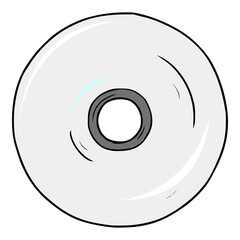cd disc illustration isolated vector