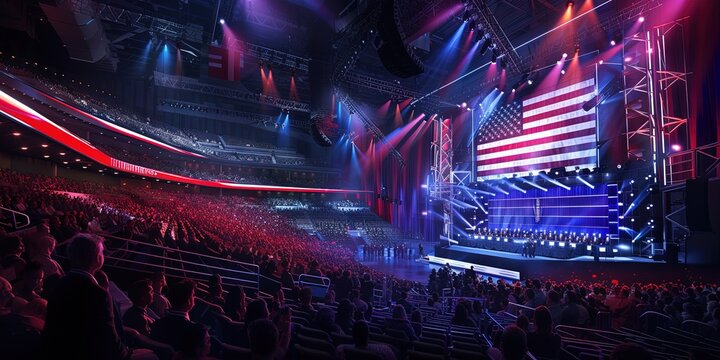 Republican national convention, conservative politics concept for 2024 American presidential election