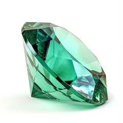 Brilliant Round light green Cutted Beryl Gem