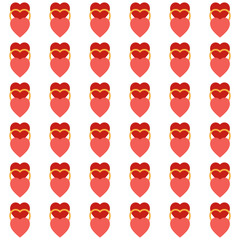 Heart Pattern seamless Background