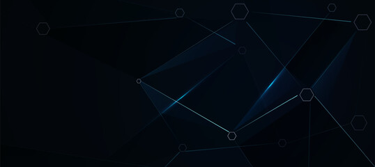 Abstract blue digital solution background and innovation concept	