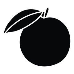 Fototapeta premium vector illustration of an orange. Fresh fruit background isolated on white.