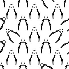 Hands Expander /Gripper Exercise Equipment Seamless Pattern