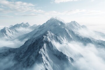 mountain autumn landscape. Generative Ai