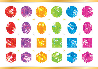 カラフルな宝石セット