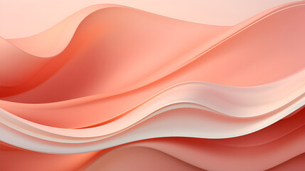 wave abstraction with fuzz peach color