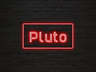 Pluto のネオン文字