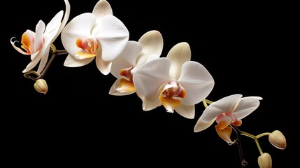 Orchid on dark background