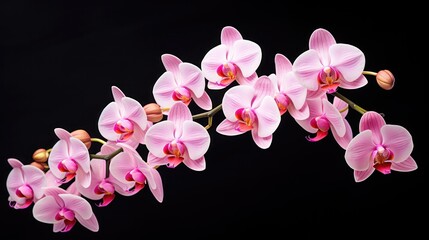 Naklejka na ściany i meble Orchid on dark background