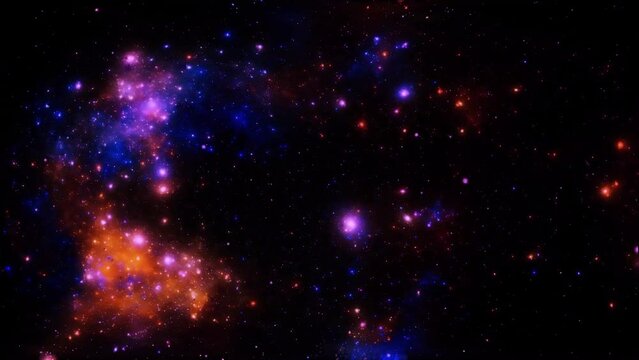 cosmos universe deep space abstract animated background