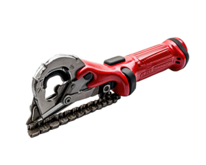 Pipe Cutter Machine isolated on white background.