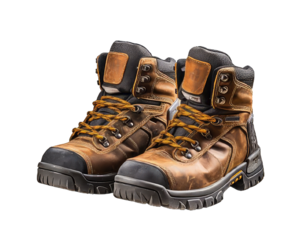 Pair of boots isolated on white background. Boots Set on  png transparent background