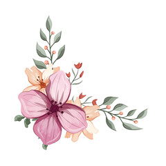 Decorative Floral Foliage Ornament for Wedding Invitation