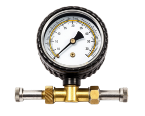 Oil Pressure Tester isolated on white background.