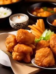 Close up Karaage, Japanese Fried Chicken