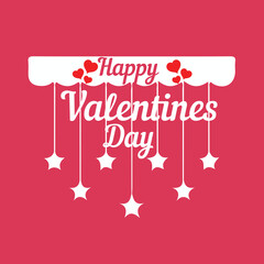 Obraz na płótnie Canvas Happy Valentine's Day on 14 February. Valentine's Day vector illustration, poster, flyer, social media post, icon, sign/symbol, or logo.