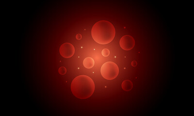 Abstract dark red texture with a bubbles. red circle. soft bubbles.