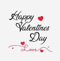 Happy Valentine's Day on 14 February. Valentine's Day vector illustration, poster, flyer, social media post, icon, sign/symbol, or logo.