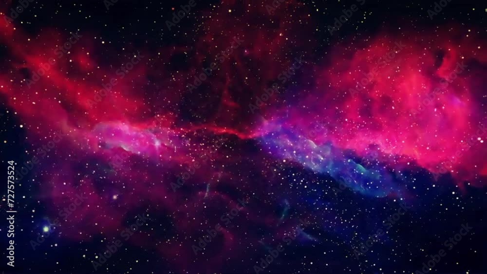 Wall mural nebula space galaxy motion futuristic background video