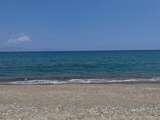 Fototapeta na wymiar Beach on a Greek island 