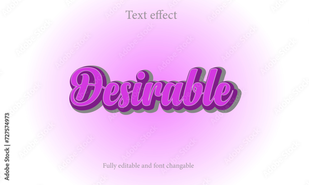 Fototapete simple and unique editable text effect design