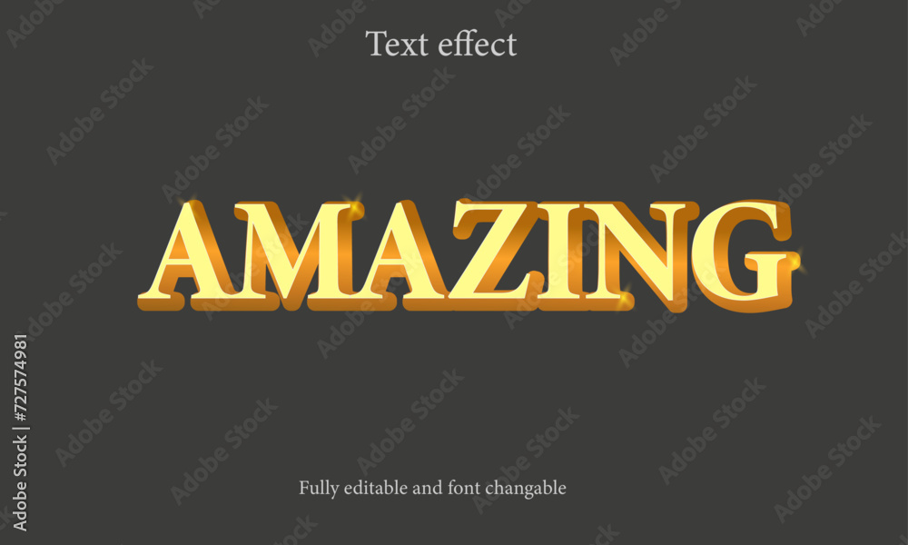 Fototapete modern and unique editable text effect design