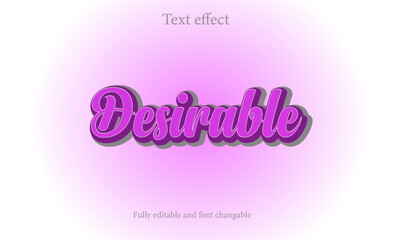 Simple and unique editable text effect design