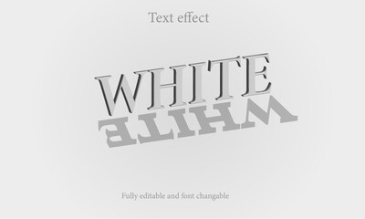 Unique and simple editable text effect design