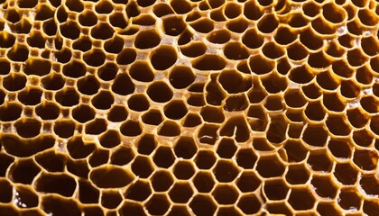 A close up of a honeycomb structure