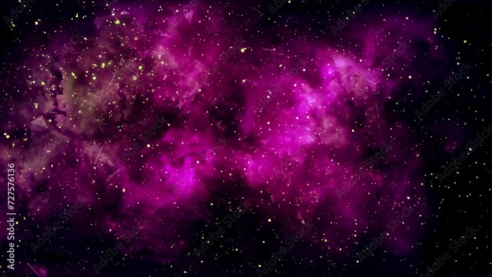 Wall mural stars and constellation with deep space motion graphics background