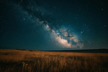 Fototapeta premium the milky way in the night sky