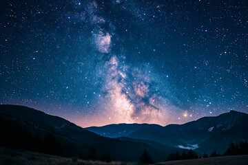 the milky way in the night sky