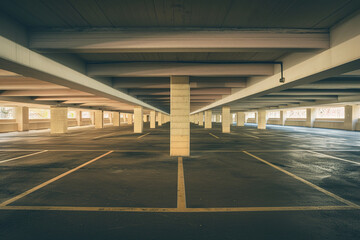empty car parking garage