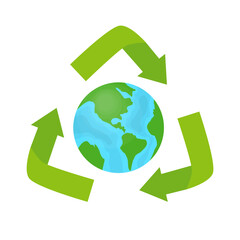 Obraz premium Sustainable Earth Illustration