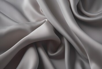 silver chalice color satin fabric silk for background. silver fabric textile drape with crease wavy folds, wind movement, background, texture. - obrazy, fototapety, plakaty