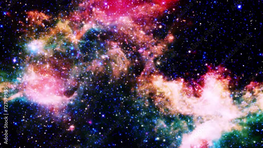 Wall mural space universe motion animation abstract background