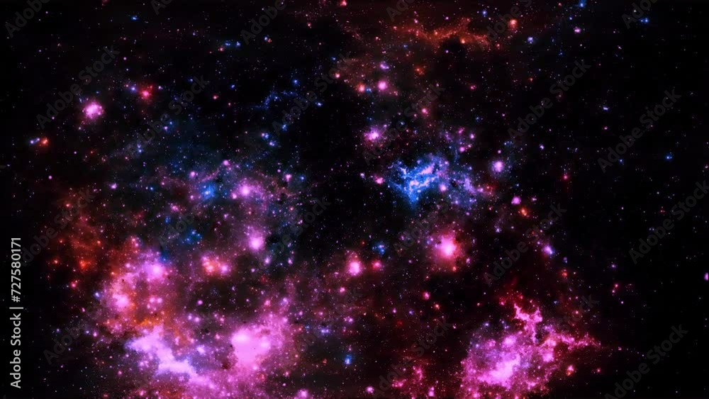 Poster space universe motion animation abstract background