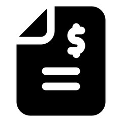 financial report outline icon