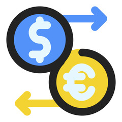 money exchange outline icon