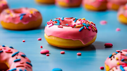 Fototapeta na wymiar Delicious donuts