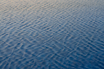 Water surface with waves on water surface wave effect