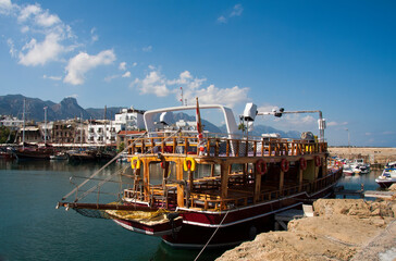Tourist boat in Kyrenia
