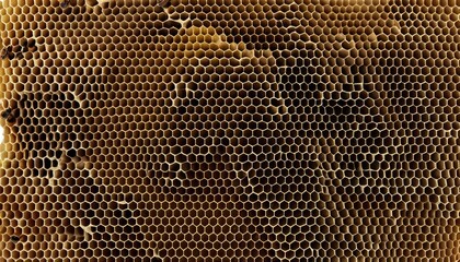 A close up of a honeycomb