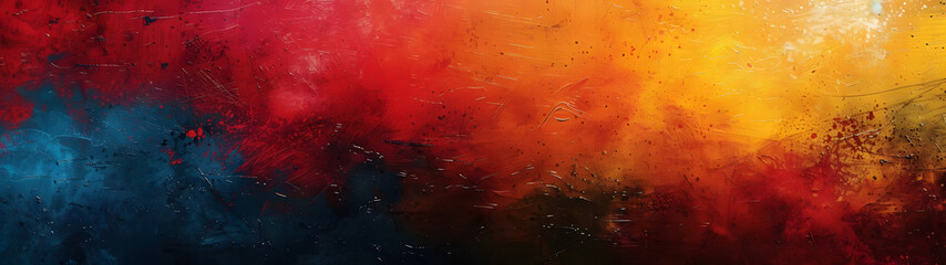 Abstract Painting of Multicolored Background