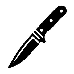 minimal knife icon, clipart, symbol, black color vector silhouette