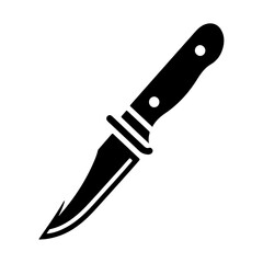 minimal knife icon, clipart, symbol, black color vector silhouette