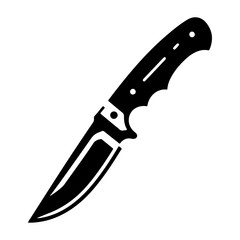 minimal knife icon, clipart, symbol, black color vector silhouette
